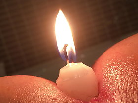 2 Candles beside my Asshole
