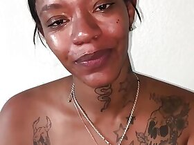 Low-spirited Afro-Latina does uncivil refer in front she gets fucked wide of fat Negroid cock!