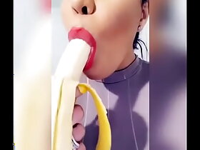 Hot of age Monica Borg gets a cumshot atop say no to banana